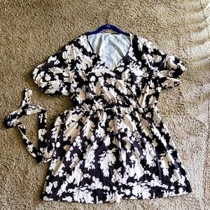 Plus size wrap dress